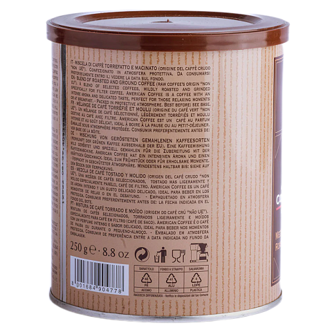 04778 Кофе По-Американски натуральный жареный молотый, в ж/б 250г